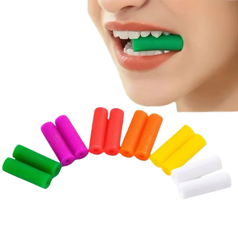 10pcs Dental Orthodontic Aligner Chewies for Invisalign Aligner Retainer Chewies Silicone Teeth Stick Bite Tooth Chew Aligners
