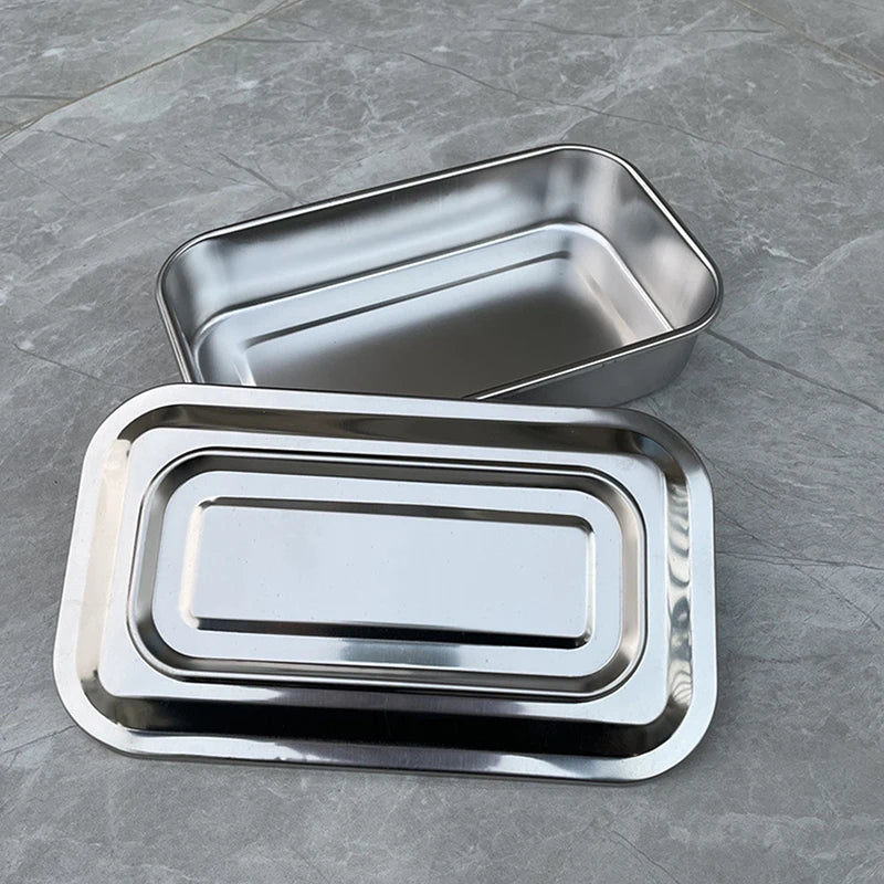 Dental Tray Surgical Nursing Lid Medical Equipment Steriliser Container For Dentist Storage Box Stainless Steel Instrument