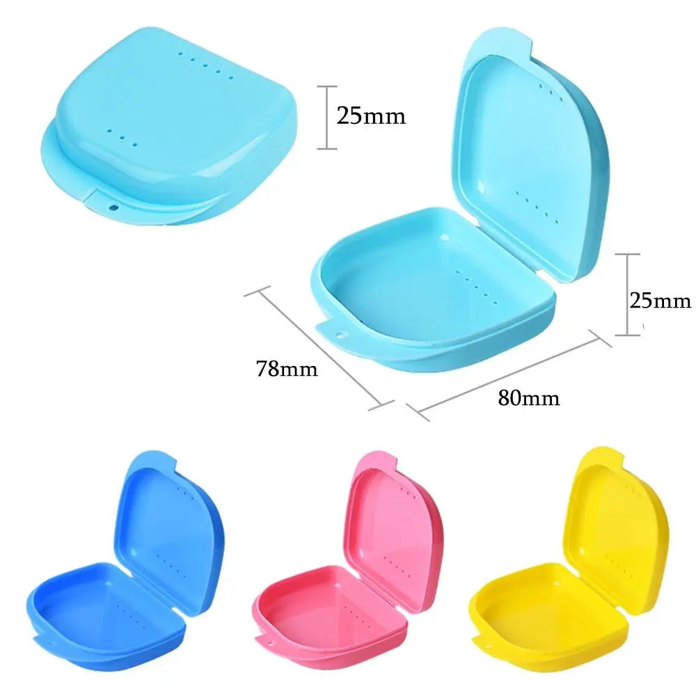 1Pcs Dental Retainer Orthodontic Mouth Guard Denture Storage Case Box Plastic Oral Hygiene Supplies Organizer Accessories