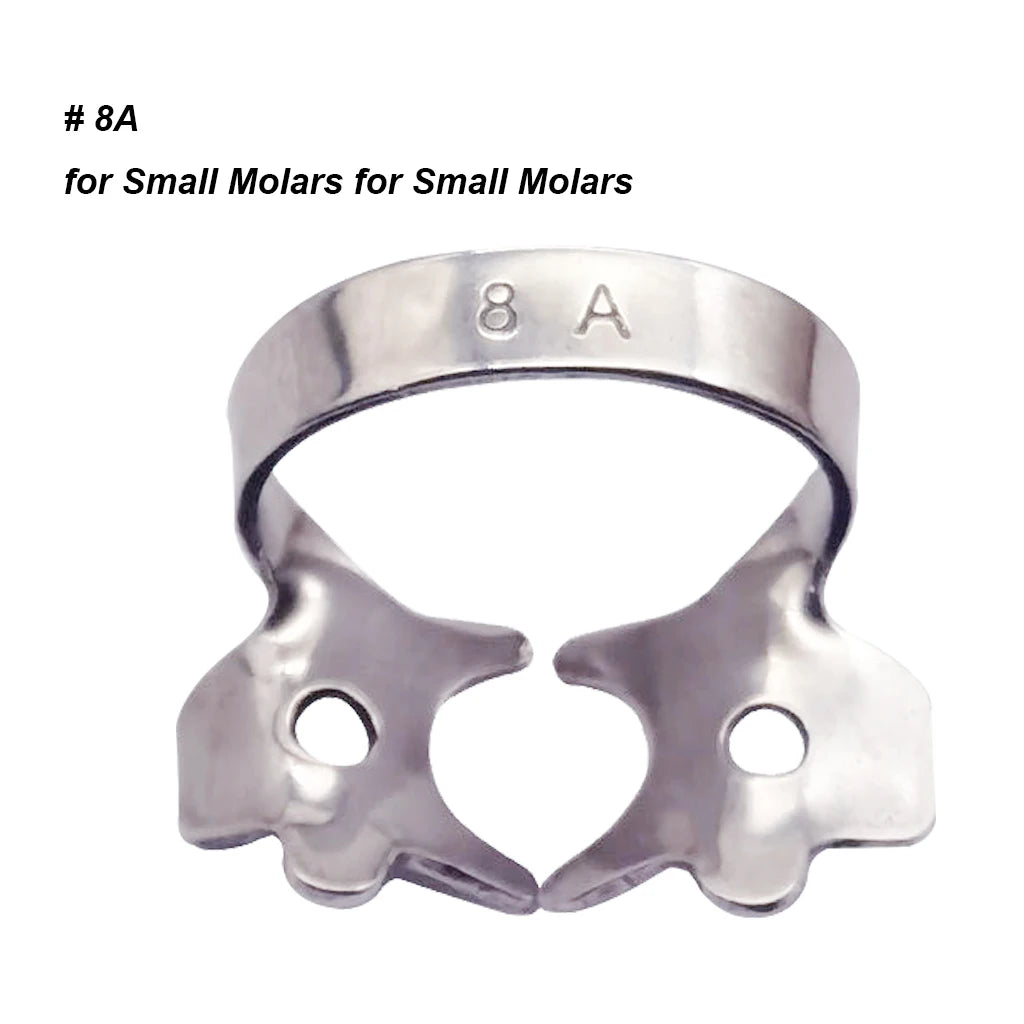 1Pc Dental Rubber Dam Clamps Endodontic Restorative Barrier Clips Stainless Steel Frame Holder for Molar Teeth Dentist Material