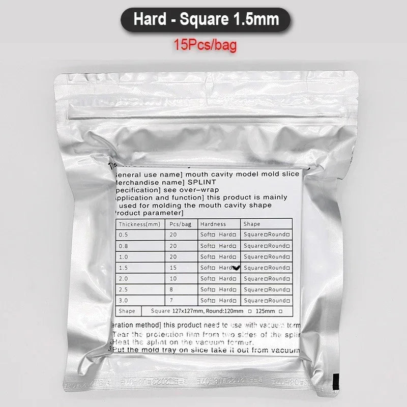 Dental Mouth Cavity Mould Slice Orthodontic Denture Model Mold Splint Soft/Hard Thermoforming Retainer Vacuum Forming Film Sheet