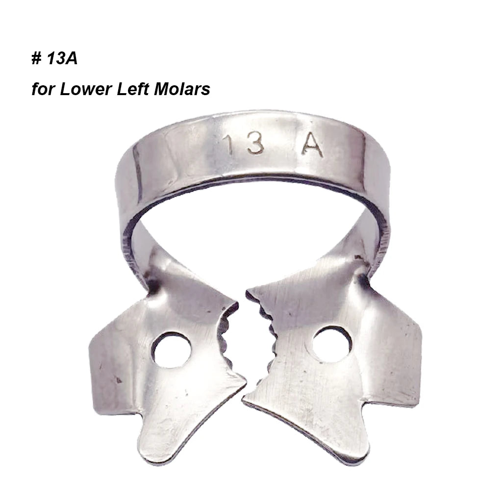 1Pc Dental Rubber Dam Clamps Endodontic Restorative Barrier Clips Stainless Steel Frame Holder for Molar Teeth Dentist Material