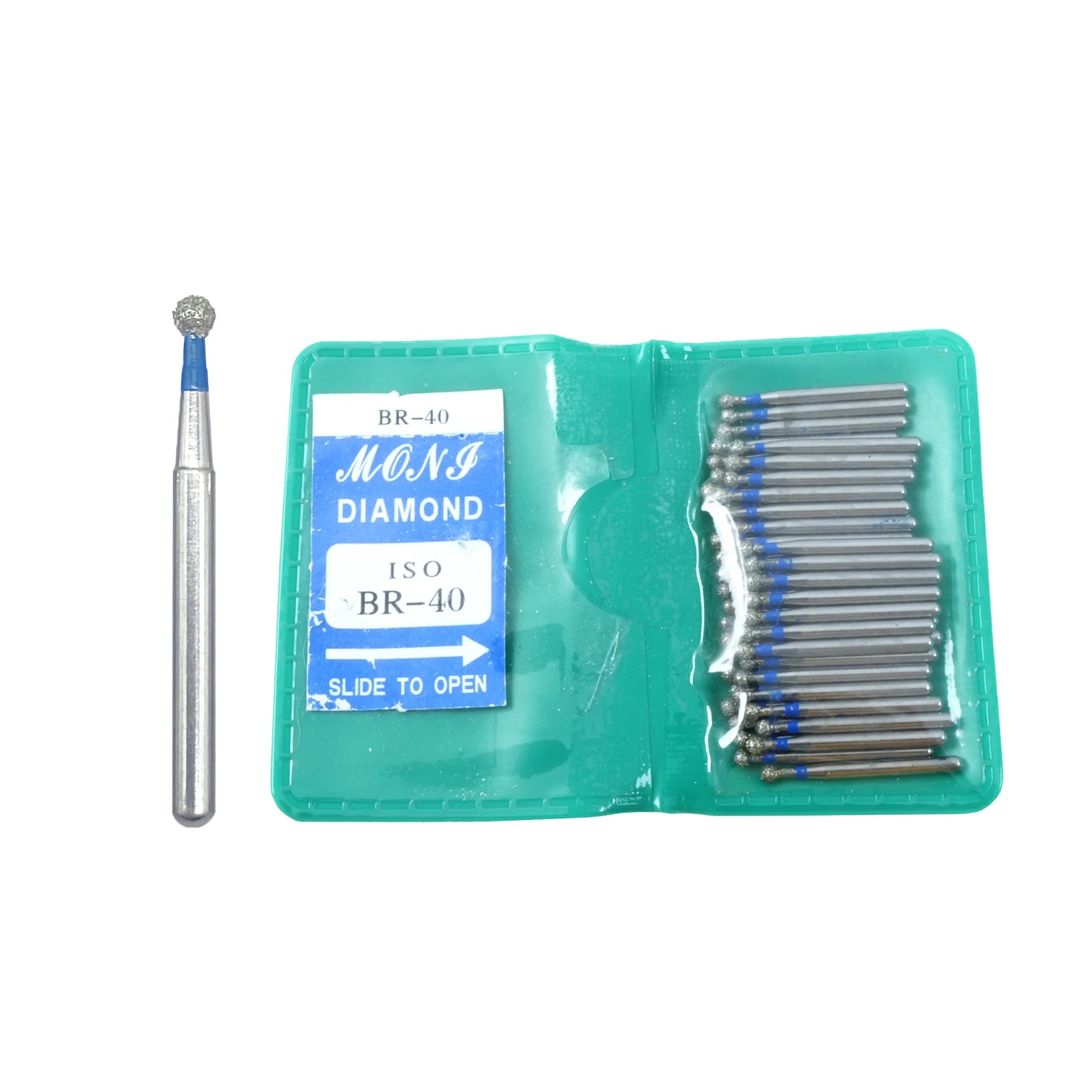 50Pcs/Bag Dental Diamond High Speed Burs for Polishing Smoothing 1.6MM High Quality Polishing Drill Dental Tools Odontología