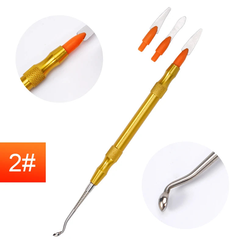 1pc Dentist Sculpture Knife Stainless Steel Versatile Teeth Wax Carving Tool Plaster Spatula Knife Blade Dentistry Instruments