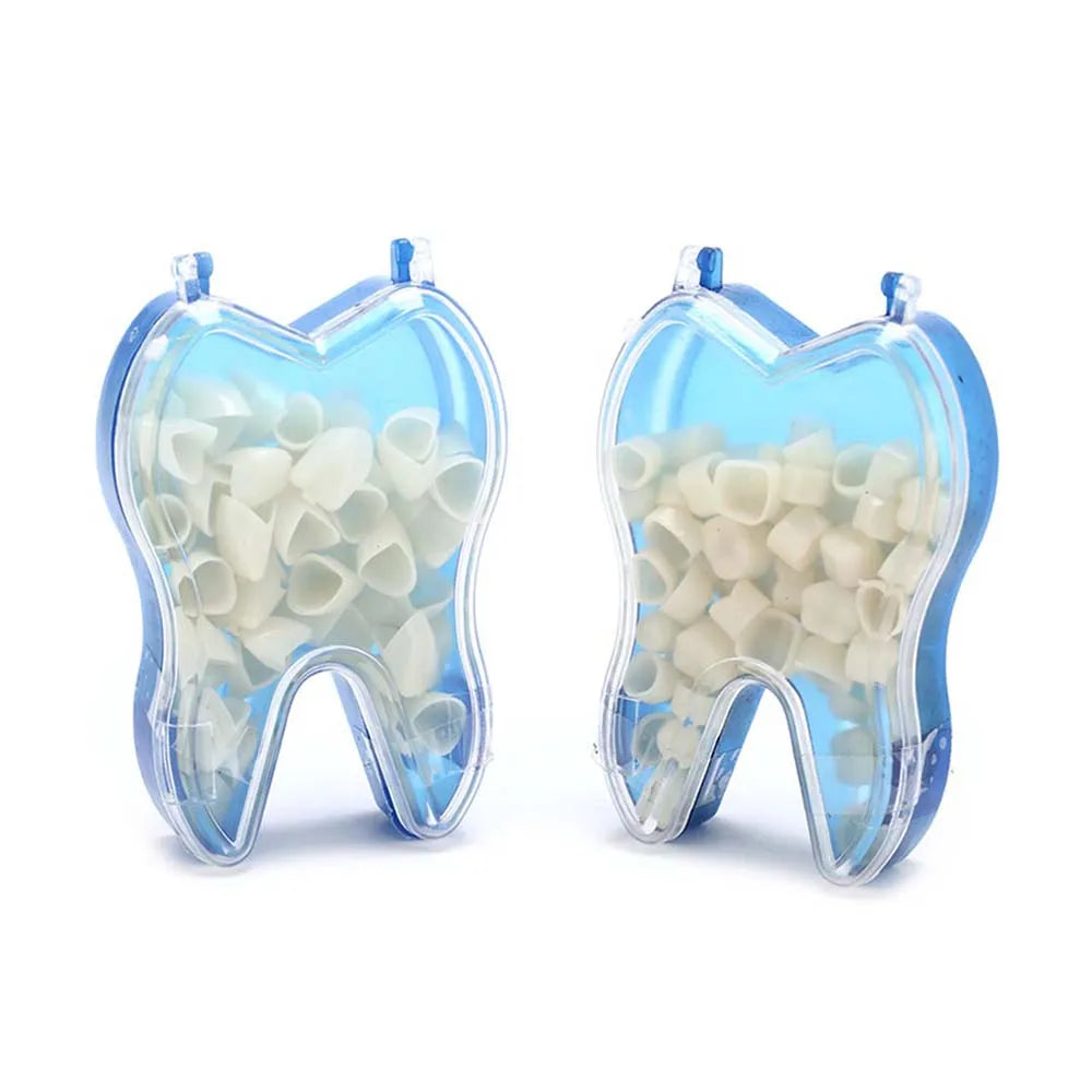 50Pcs Dentistry Dental Temporary Crown Anteriors Posterior Resin Teeth Braces Fake Teeth Material Tooth Whitening Tools