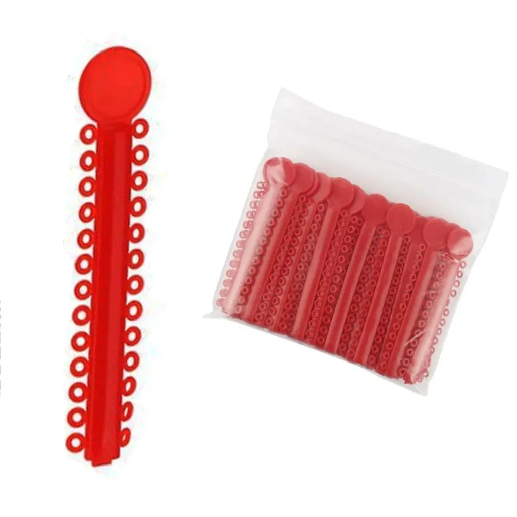 40Sticks=1040PCS Dental Orthodontic Elastic Ligature Ties Bands Ring for teeth Braces Dentist Ligating Gun Placer Tool Ortho