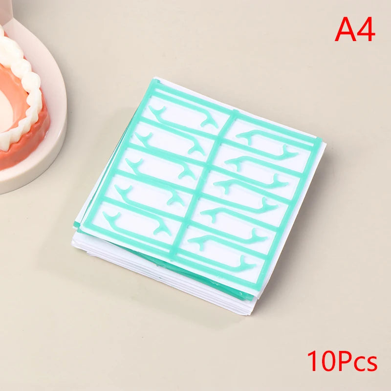 10/30pcs/Box Dental Lab Wax Mesh Square Grid Round Hole Shape Wax Sheet Dental Material For Cast Metal Partial Design