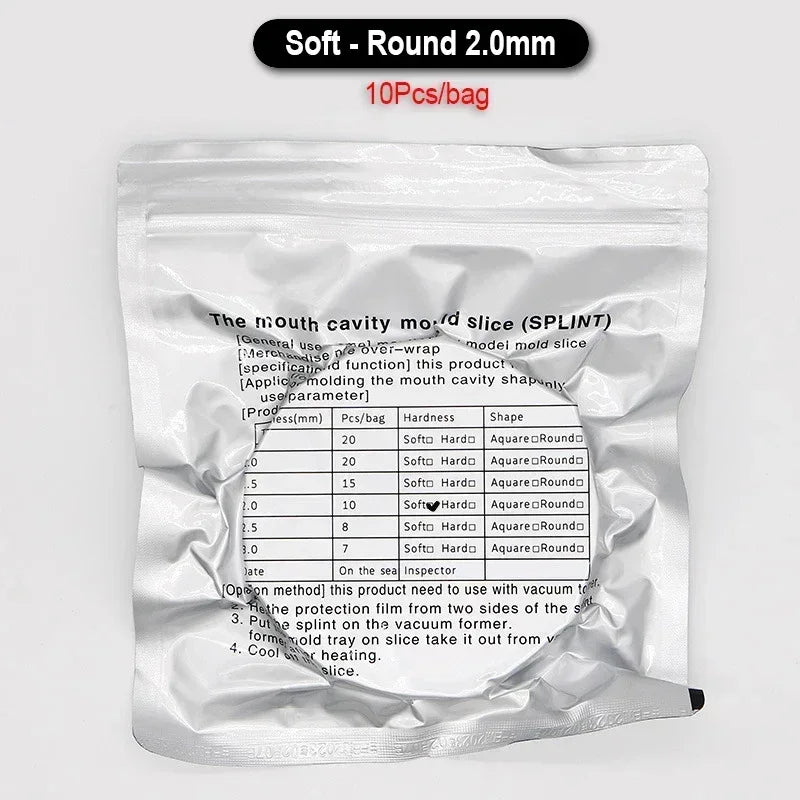 Dental Mouth Cavity Mould Slice Orthodontic Denture Model Mold Splint Soft/Hard Thermoforming Retainer Vacuum Forming Film Sheet