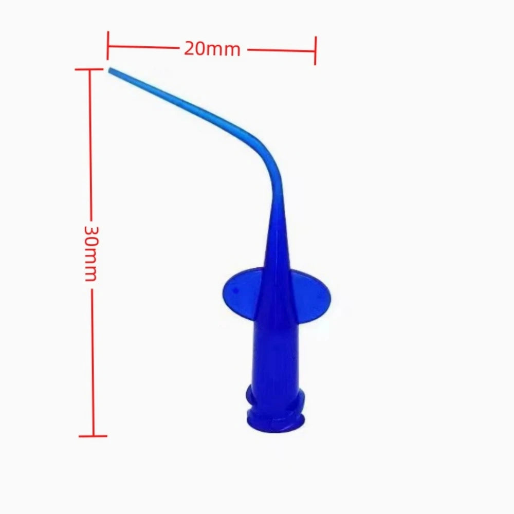 50pcs/bag 0.25/0.35mm Dental Irrigation Syringe Tip Calcium Hydroxide Delivery Needle Tips PVC Dentistry Lab Materials