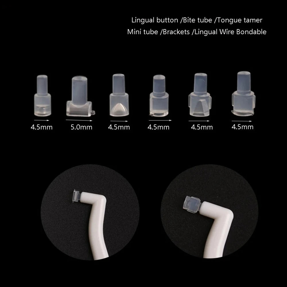 1 set Orthodontic Accessories Injesction Mould Dental Mini Lingual Button Mini Tube Brackets Mould for Making Tongue buckle