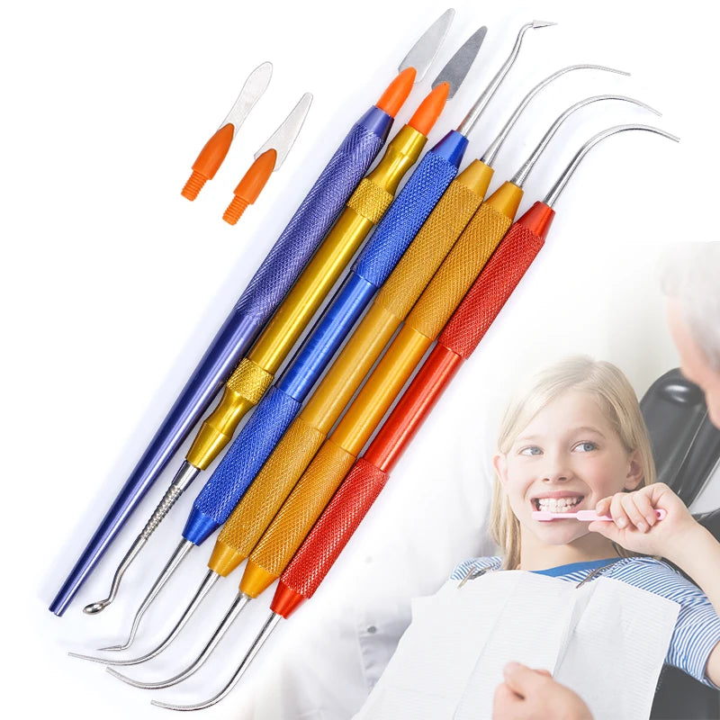 1pc Dentist Sculpture Knife Stainless Steel Versatile Teeth Wax Carving Tool Plaster Spatula Knife Blade Dentistry Instruments