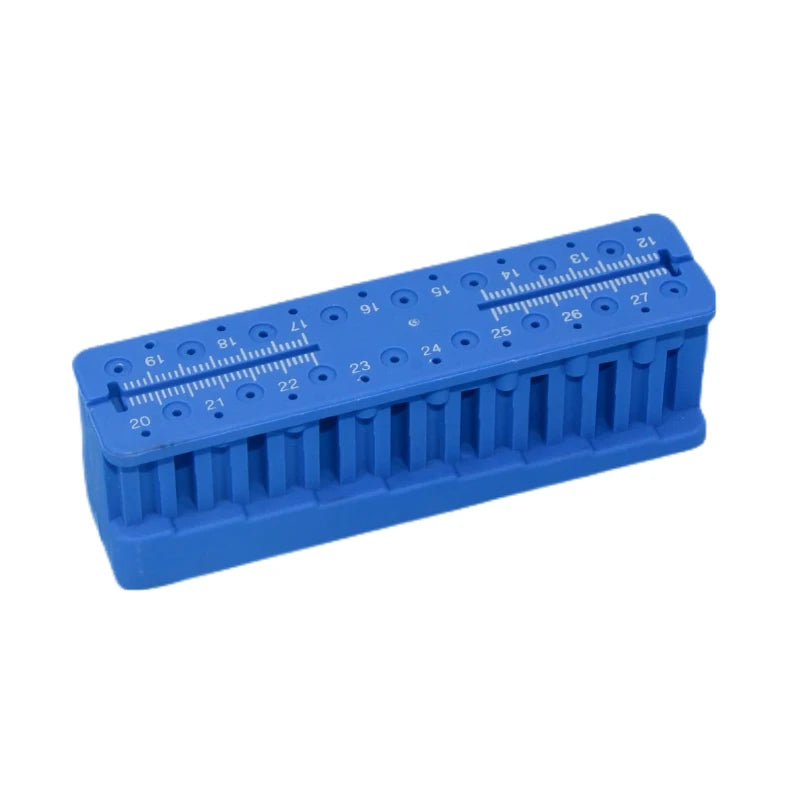 Dental Endo Files Measuring Block with Ruler Endodontic Instrument Autoclavable Block Dentist Instrument Holder Dental Tools