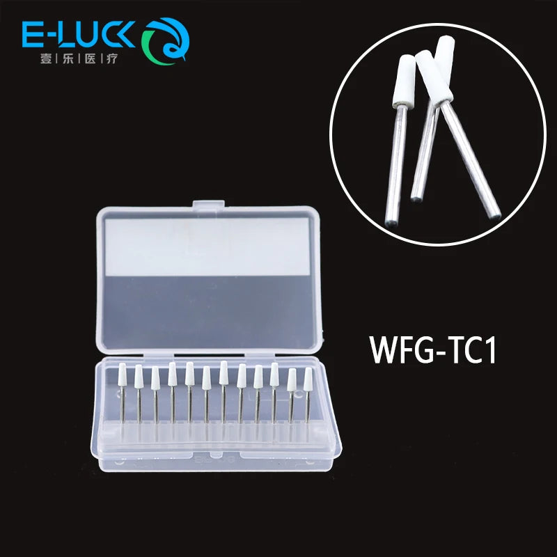 Dental Polishing White Stone Burs Cone/Flame/Round Shape Abrasion Bur Fit For High Speed Handpiece 1.6mm Dentistry Material