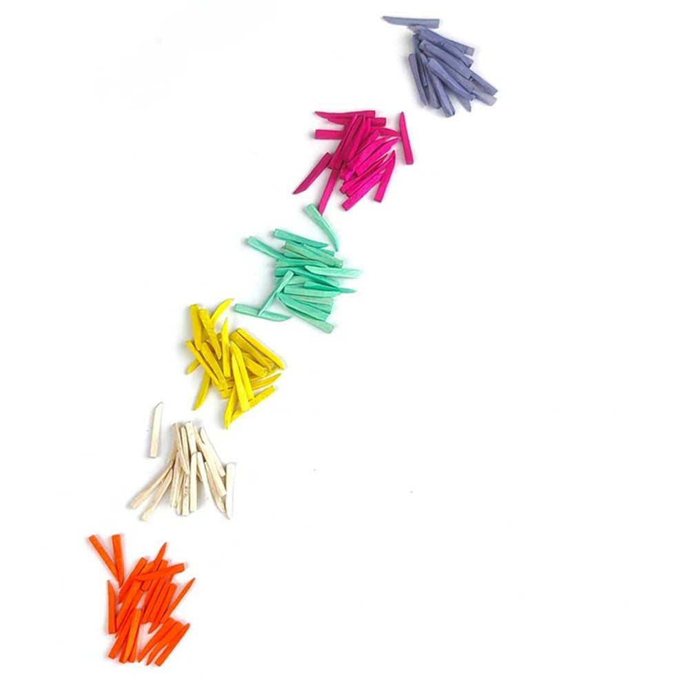 240/300/600Pcs Dental Wooden Wedges, Colorful Wood Dental Matrix Wedges Space Wedge, Disposable Fixing Materials