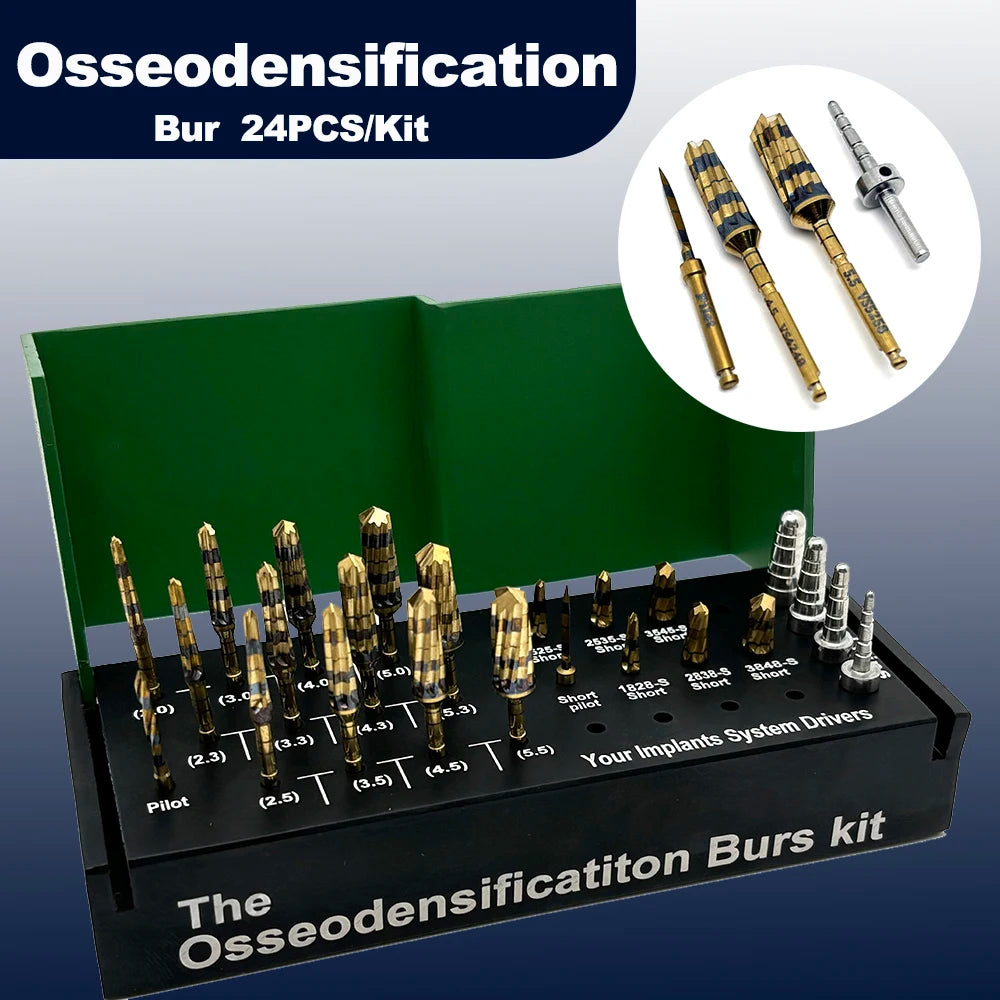 Dental Surgical Implant System Drivers Osseodensification Burs Drills Maxillary Sinus Lift Kit Tools