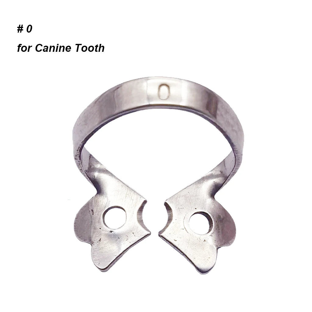 1Pc Dental Rubber Dam Clamps Endodontic Restorative Barrier Clips Stainless Steel Frame Holder for Molar Teeth Dentist Material