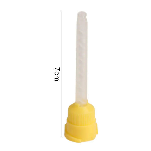 100/50pcs Dental Materials Dentistry Silicone Rubber Conveying Mixing Head Disposable Impression Nozzles Mixing Tips Mixing Tube