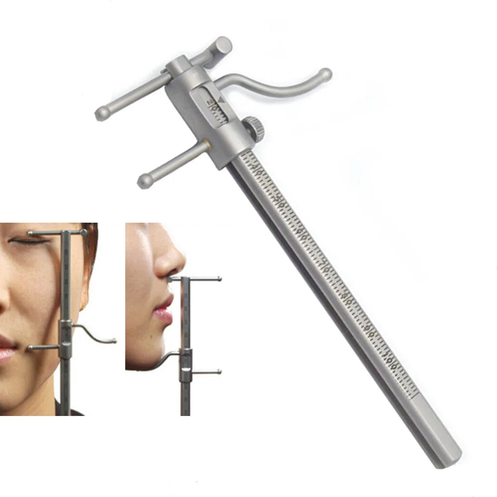 Stainless Steel Dental Orthodontic Caliper for Chin Implant Measurement  0-100mm Sliding Measuring Ruler