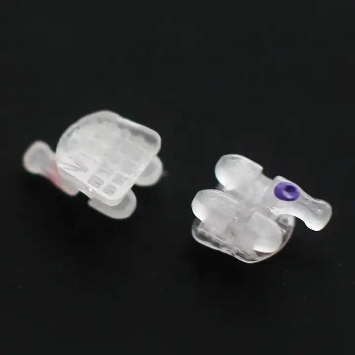 PIORPOY 20Pcs/Set Ceramic Dental Brackets Braces Monoblock Roth MBT 0.022 Hooks 3 4 5 Ortodoncia Braces Dentist Product