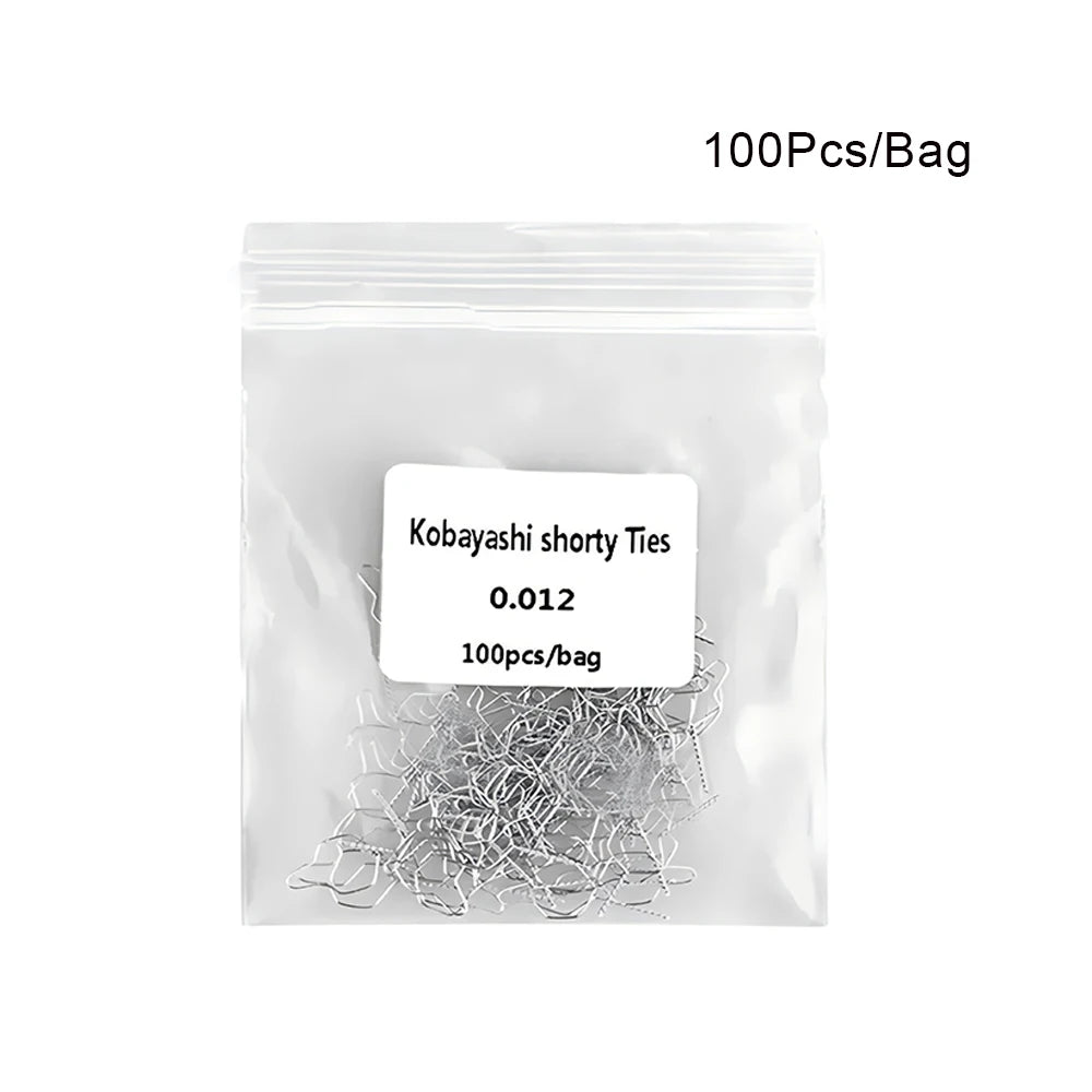 Dental Orthodontic Kobayashi Wire  0.010/0.012 Mm For Teeth Braces Archwire Stainless Steel Dentistry Materials 100Pcs