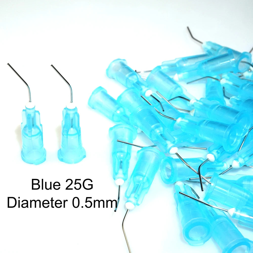 100pcs Needle Tips Dentistry Resin Acid Reagent Delievery Syringe Tip Dental Tooth Cleaning Oral Care Odontologia Probent