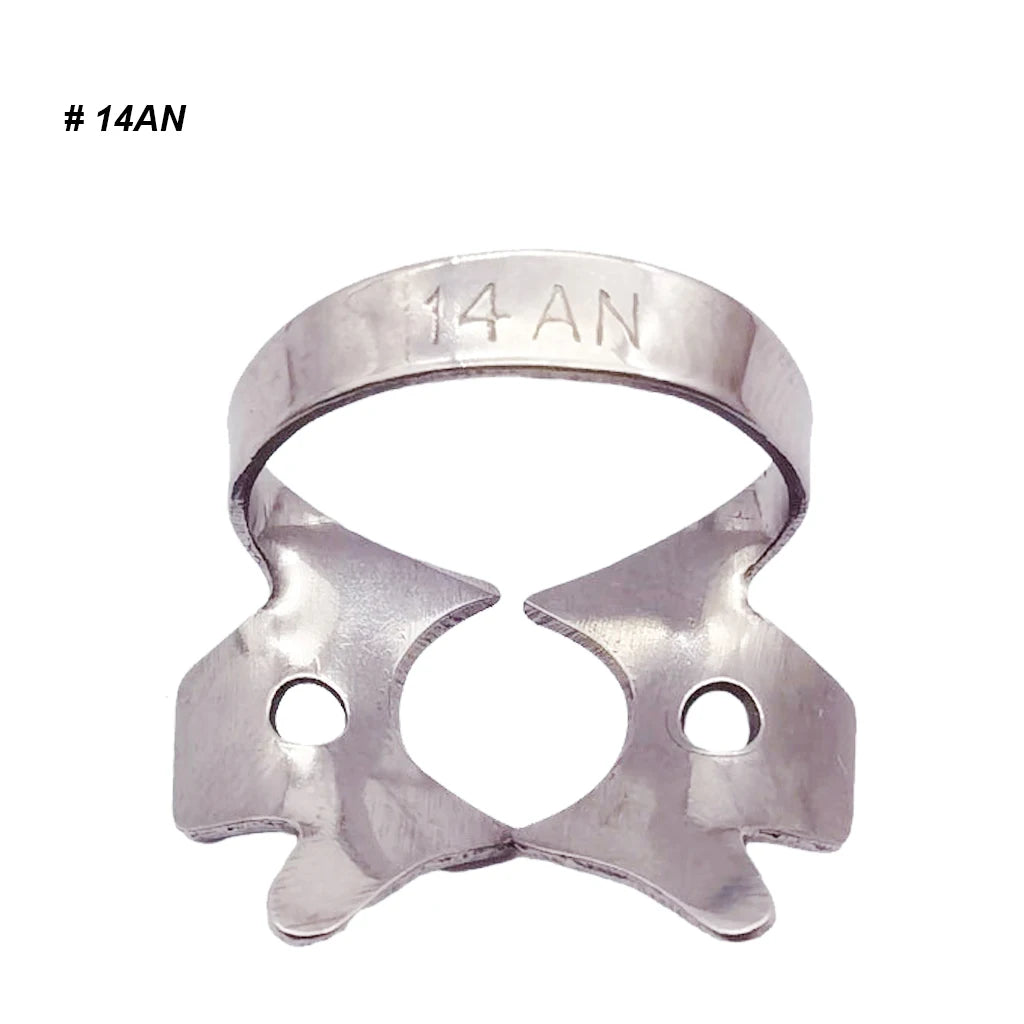 1Pc Dental Rubber Dam Clamps Endodontic Restorative Barrier Clips Stainless Steel Frame Holder for Molar Teeth Dentist Material