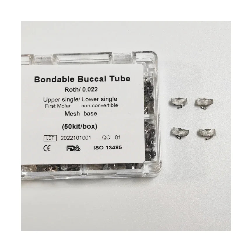 20/50Kits 80/200Pcs Mesh Base 0.022 1St /2nd Orthodontics Roth/MBT Convertible/ Non-Convertible Buccal Tube