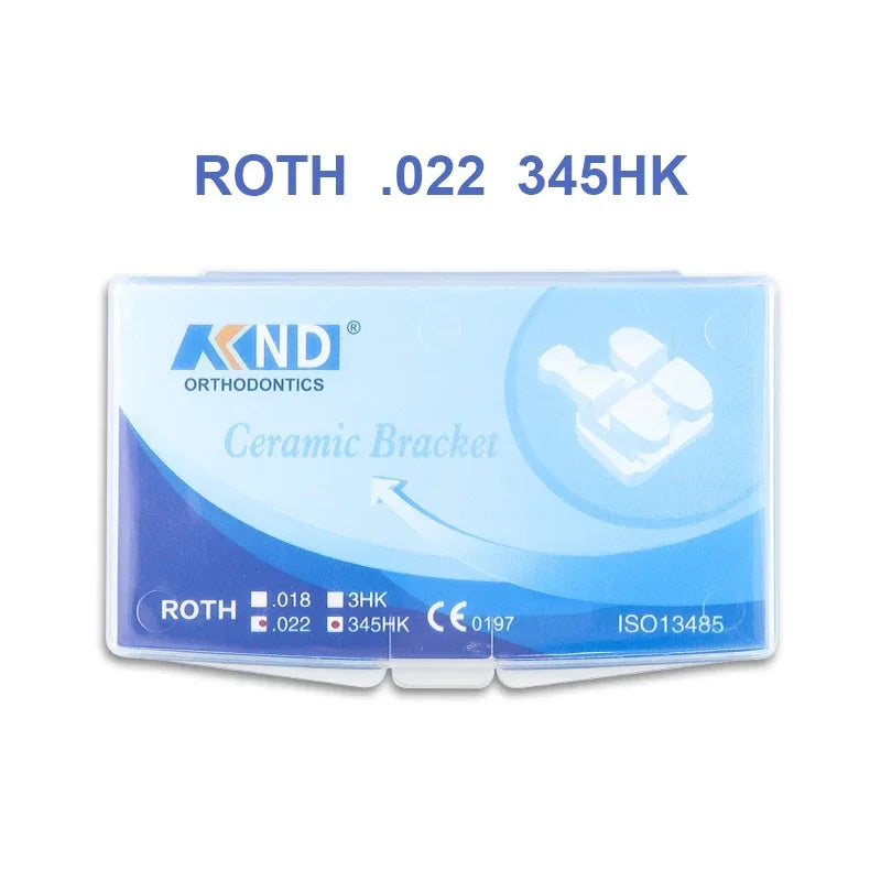 VVDental Dental Orthodontic Ceramic Brackets Roth MBT 345 Hooks Monoblock for Braces Teeth Alignment Material for Dentistry