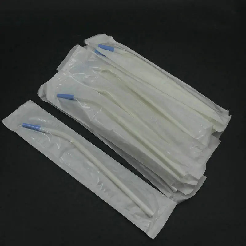 50pcs/pack Dentist Clinic Disposable Surgical Suction Tips Suction Tube Long Slim type Dental Consumable Material