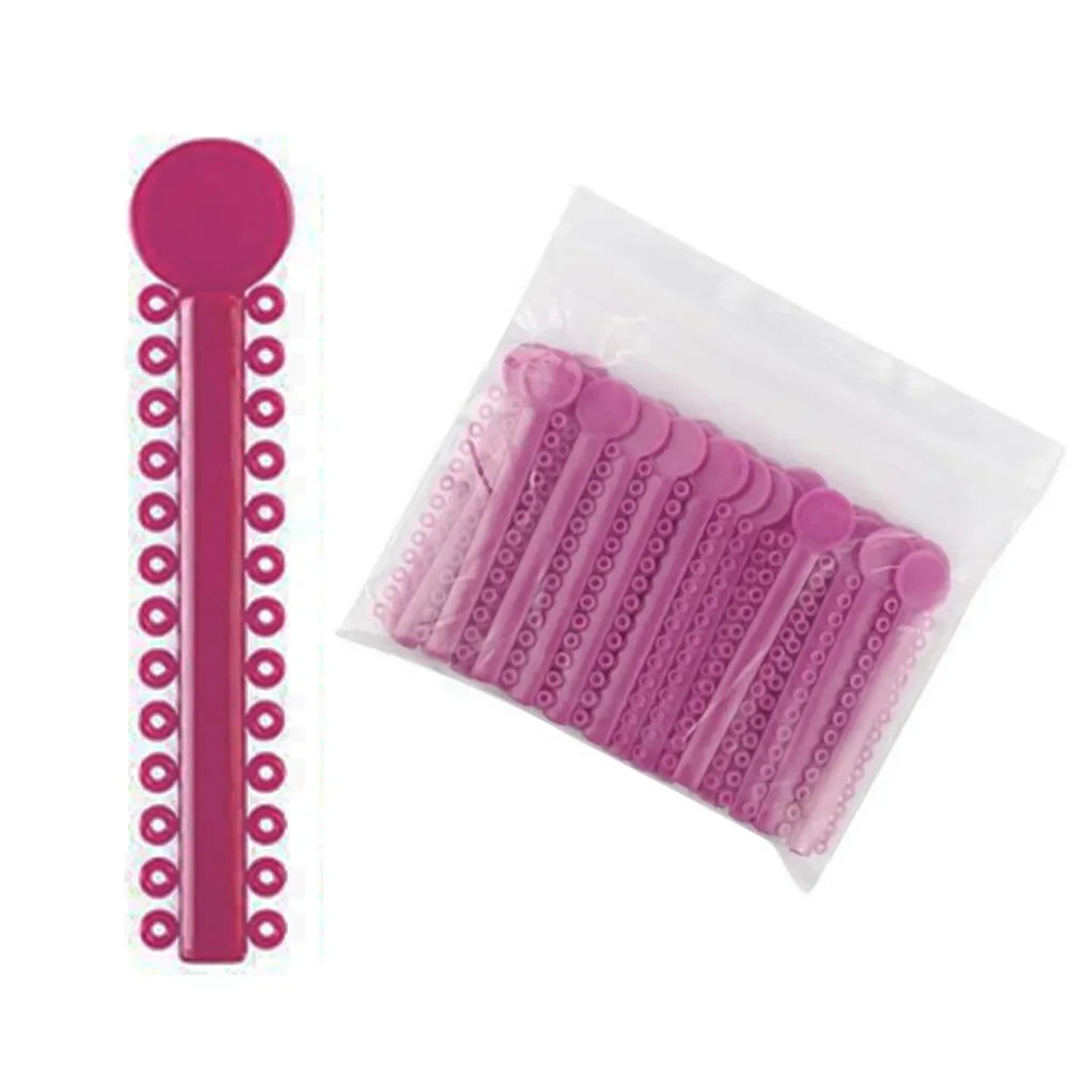 40Sticks=1040PCS Dental Orthodontic Elastic Ligature Ties Bands Ring for teeth Braces Dentist Ligating Gun Placer Tool Ortho