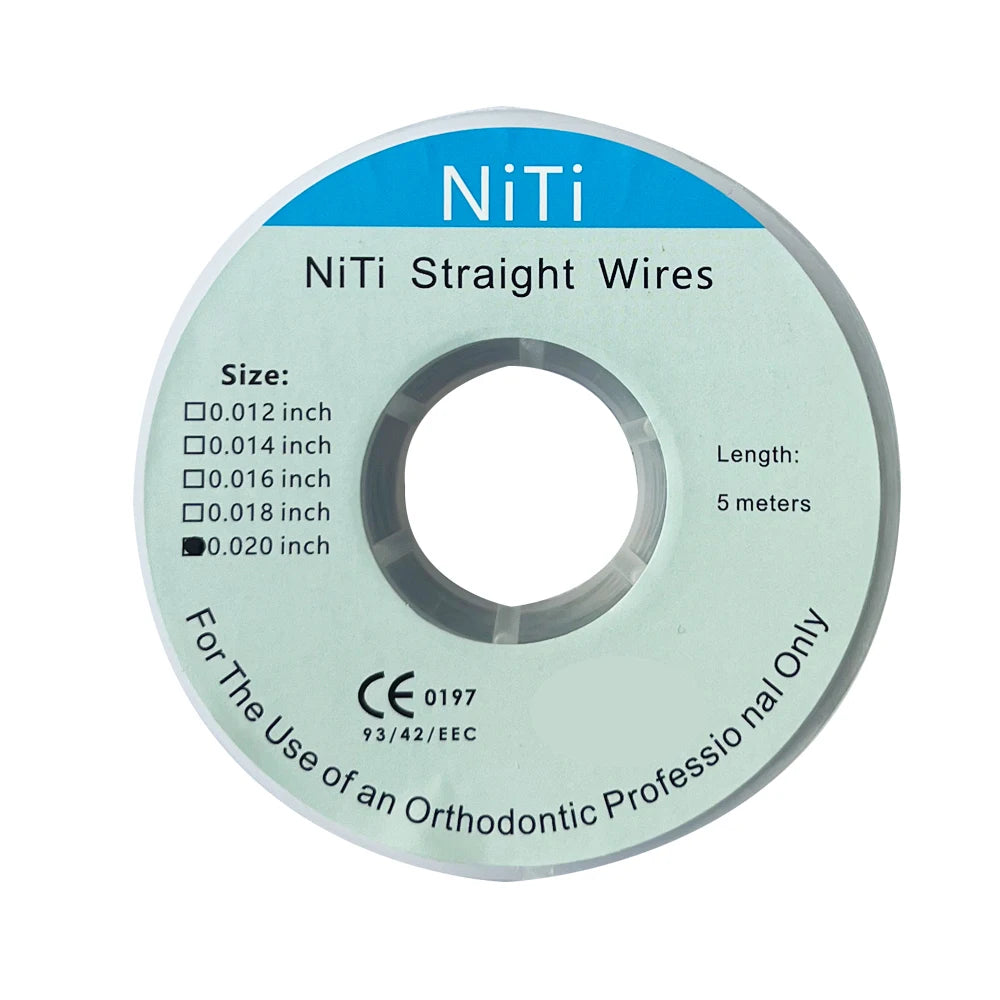 Dental Arch Dental Orthodontic Wire Niti STRAIGHT WIRES 0.012/0.014/0.016/0.018/0.020inch Length 5M Dentistry Tools