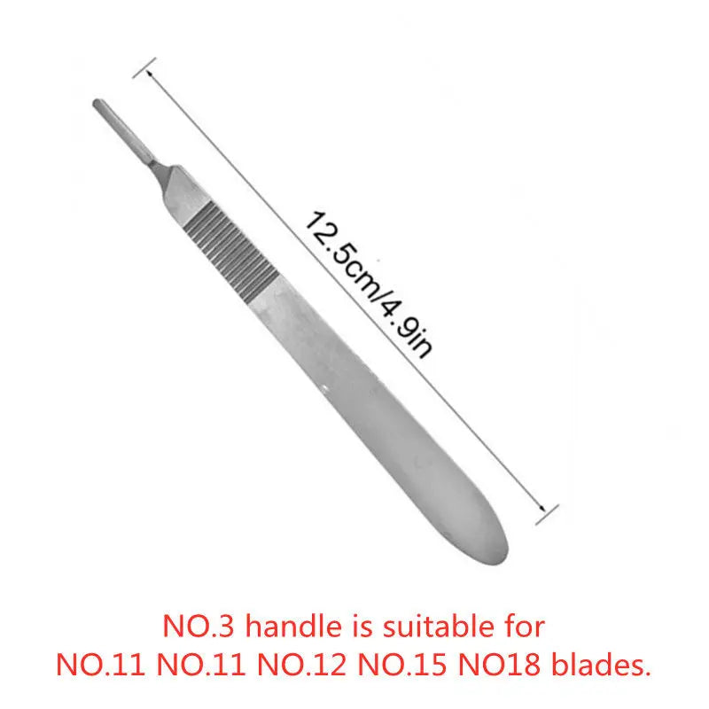 100pcs Sterile Carbon Steel Surgical Blades for DIY Cutting Phone Repair Carving Animal Grooming Maintenance Scalpel Knife