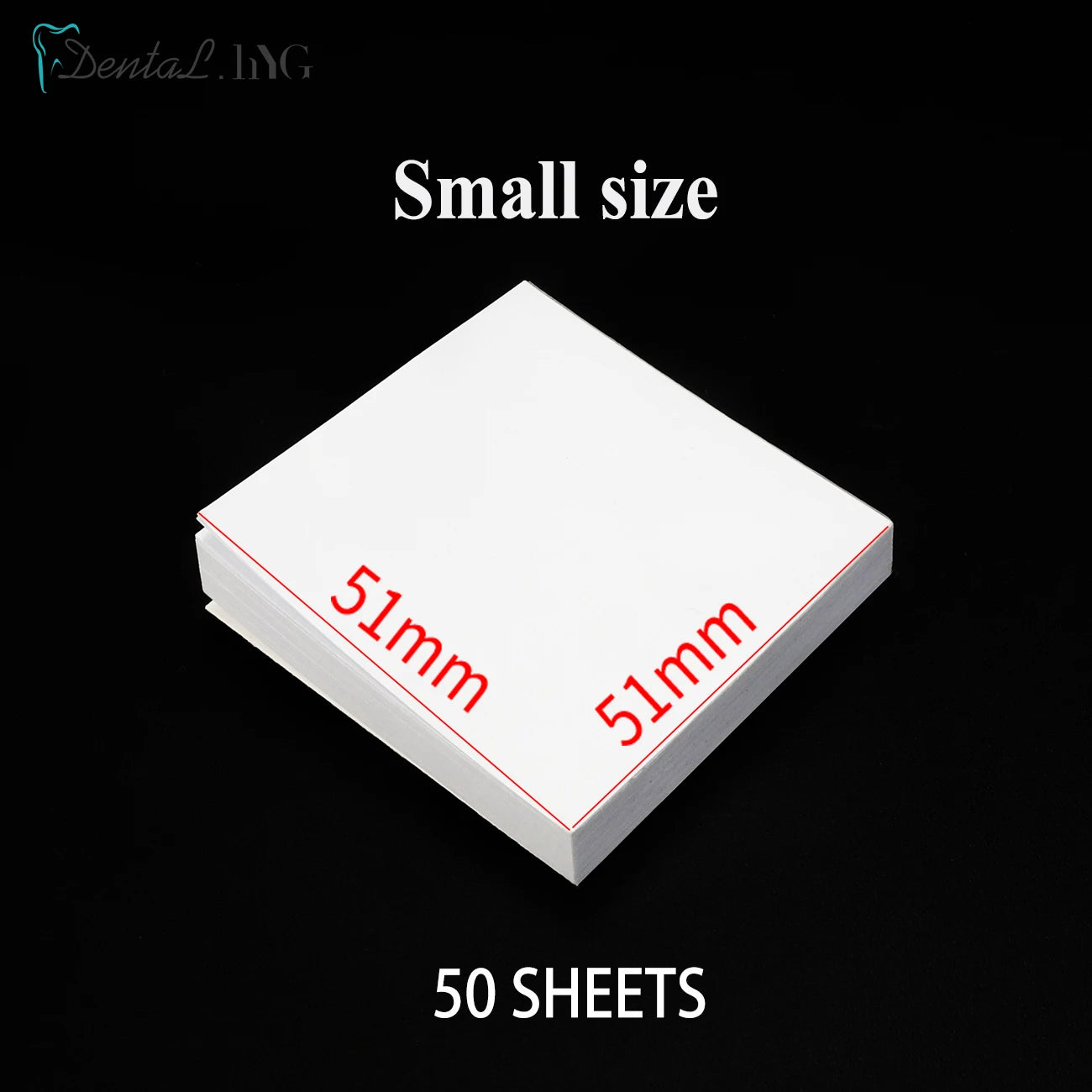 50Sheets/Pack Dental Disposable Mixing Paper Denture Laboratory Dentistry Tools Cement Powder Pad Dentist Material L/M/S