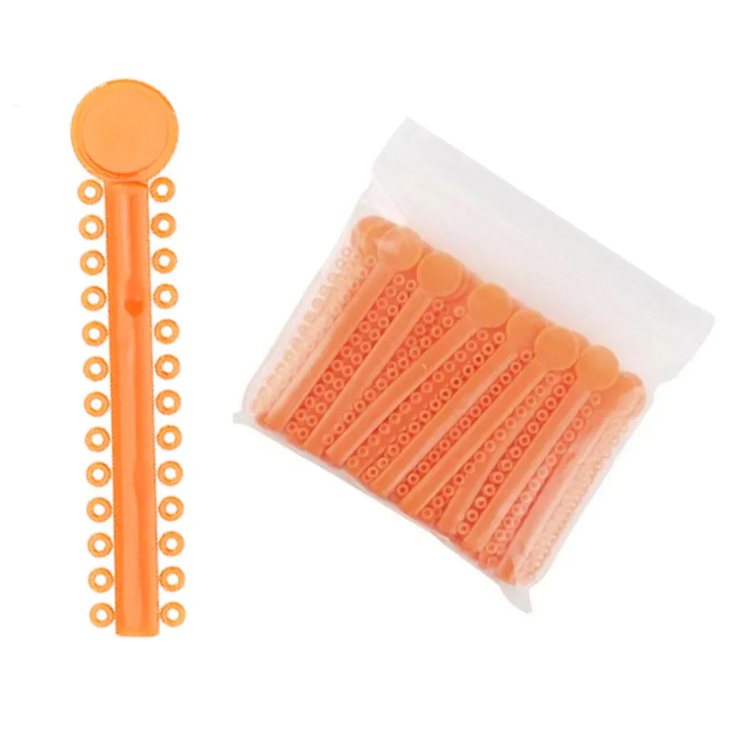 40Sticks=1040PCS Dental Orthodontic Elastic Ligature Ties Bands Ring for teeth Braces Dentist Ligating Gun Placer Tool Ortho