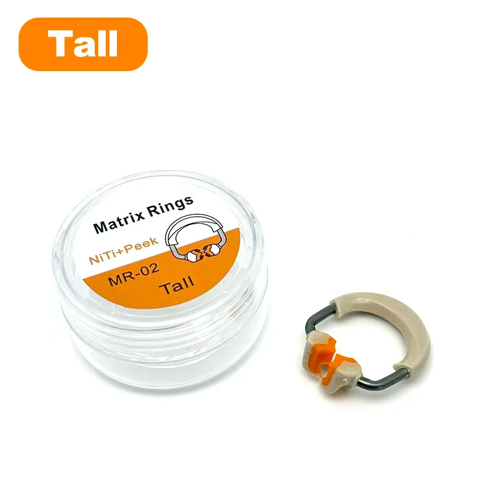 Dental Matrix Bands NITI Metal Matrices Clamp Ring Sectional Contoured Matrix System Clamping Dentist Tools Dentistry Material