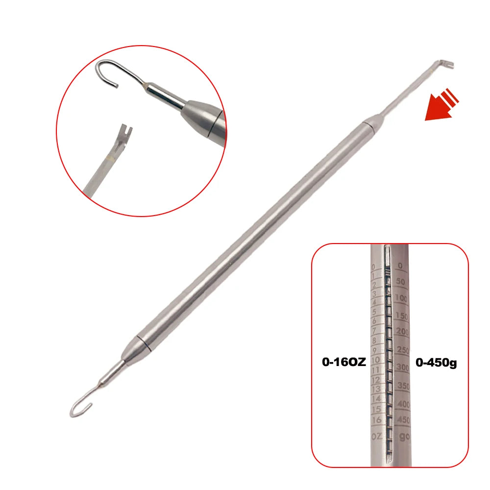 Autoclavable Dental Orthodontic Dynamometer Stress Tension Meter for Elastic Bands Braces Oral Force Gauge Measurement Tool