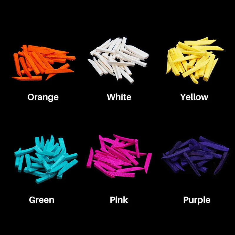 240/300/600Pcs Dental Wooden Wedges, Colorful Wood Dental Matrix Wedges Space Wedge, Disposable Fixing Materials