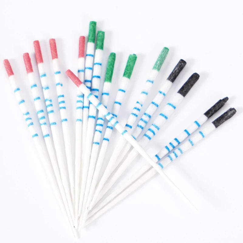 100PCS/box Dental Absorbent Paper Points  With Scale 15-40# Endodontics Absorbent Paper Cone Dental Clinics Consumables