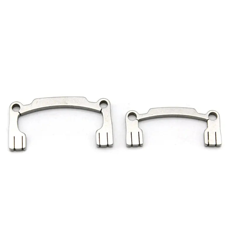 2PCS Dental Polishing Strip Holder Set Metal Hand Held Finishing Dentist Oral Cavi Tool For Resin Teeth Grinding