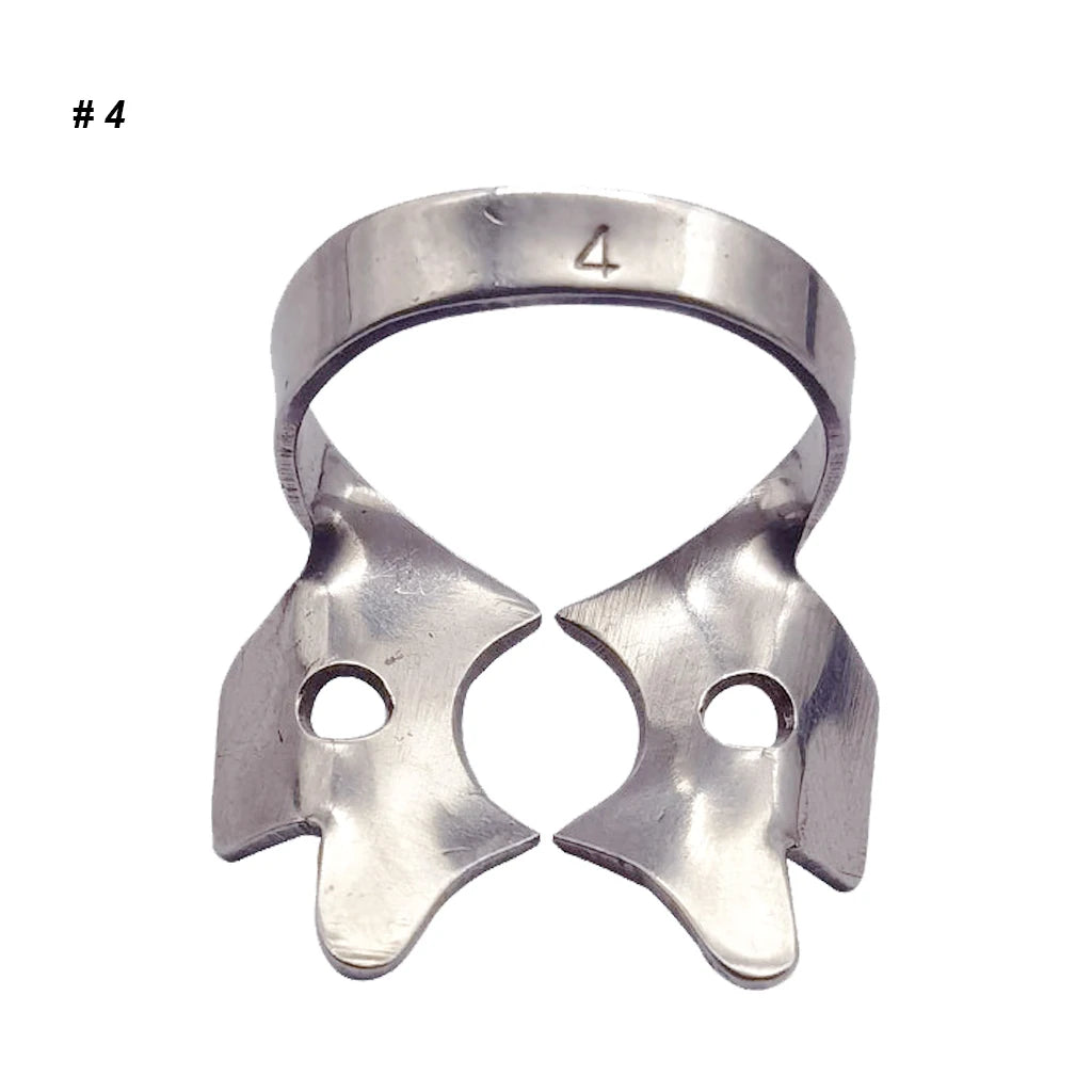 1Pc Dental Rubber Dam Clamps Endodontic Restorative Barrier Clips Stainless Steel Frame Holder for Molar Teeth Dentist Material