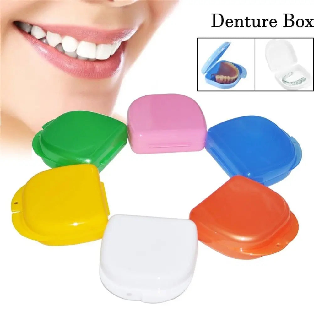 1Pcs Dental Retainer Orthodontic Mouth Guard Denture Storage Case Box Plastic Oral Hygiene Supplies Organizer Accessories