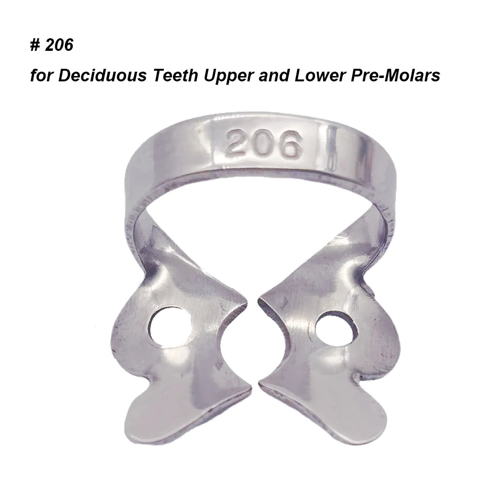 1Pc Dental Rubber Dam Clamps Endodontic Restorative Barrier Clips Stainless Steel Frame Holder for Molar Teeth Dentist Material
