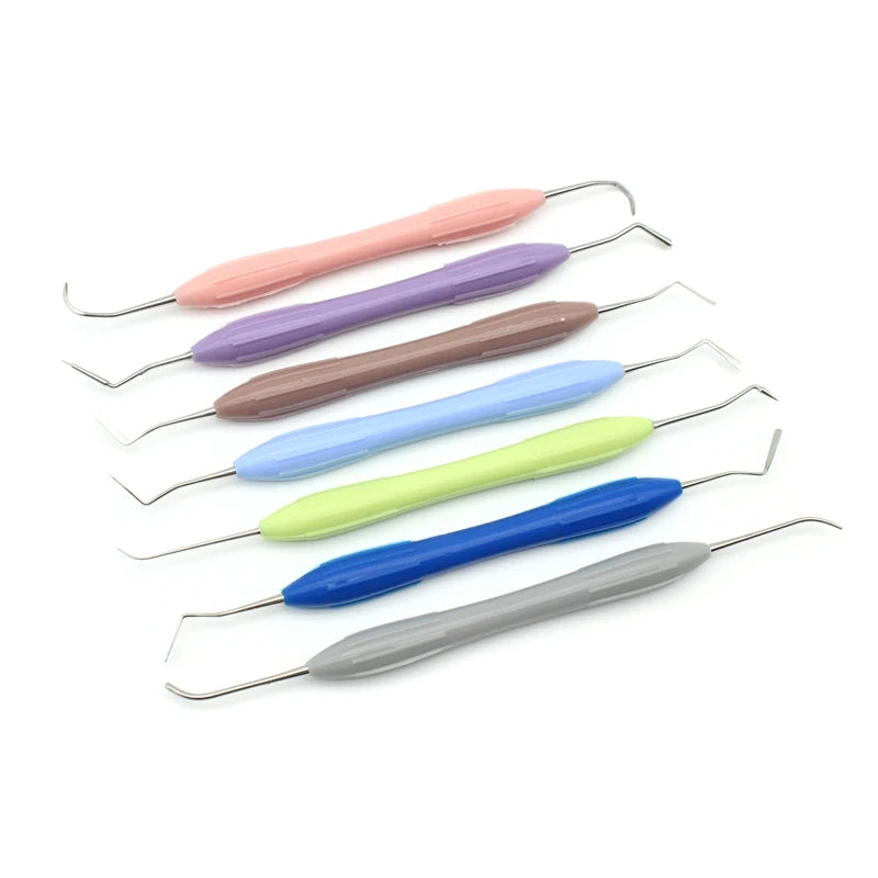 7pcs  Dental Composite Resin Filling Spatula Aesthetic Restoration Set Resin Filler Set Dental Tool Restoration Spatula Tool