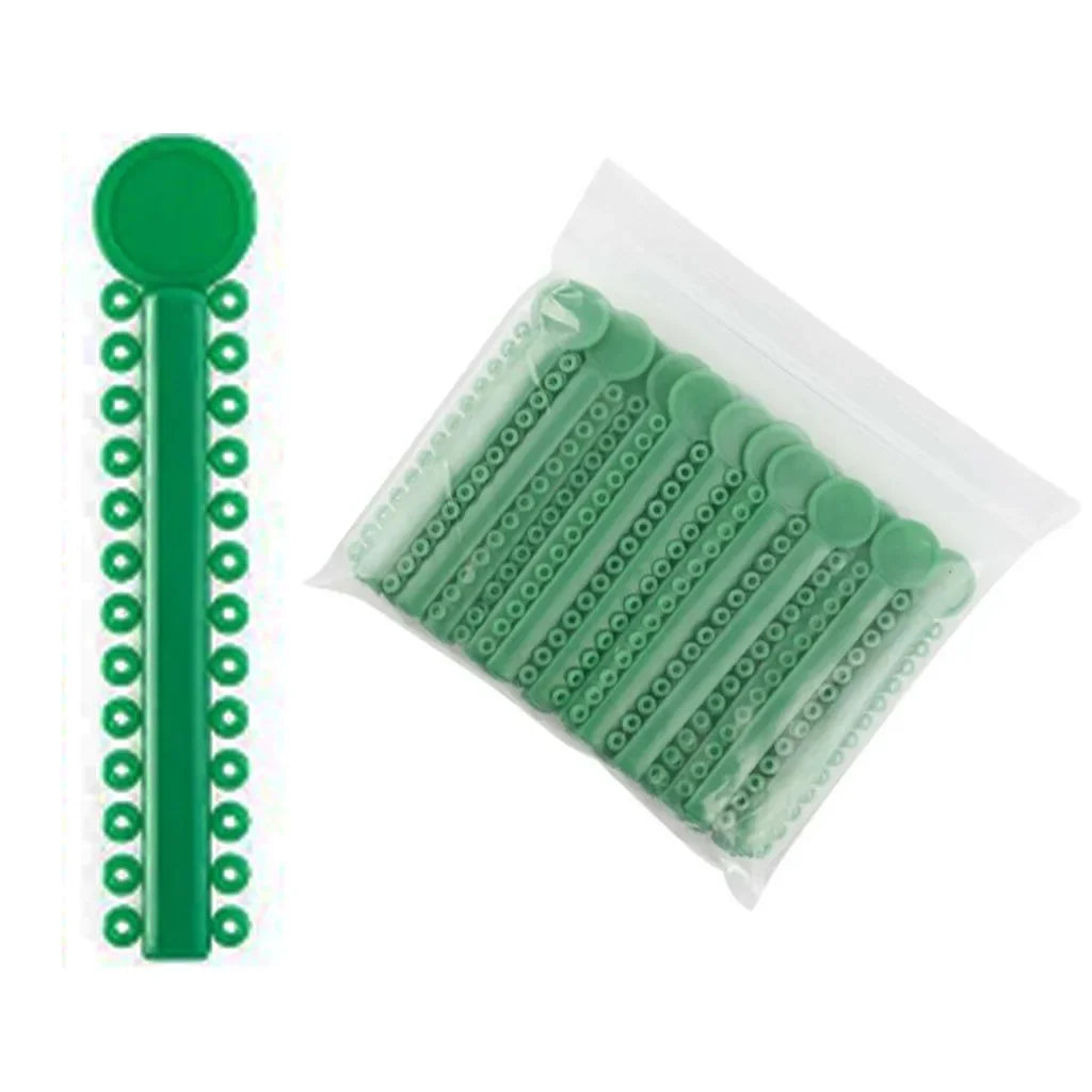 40Sticks=1040PCS Dental Orthodontic Elastic Ligature Ties Bands Ring for teeth Braces Dentist Ligating Gun Placer Tool Ortho