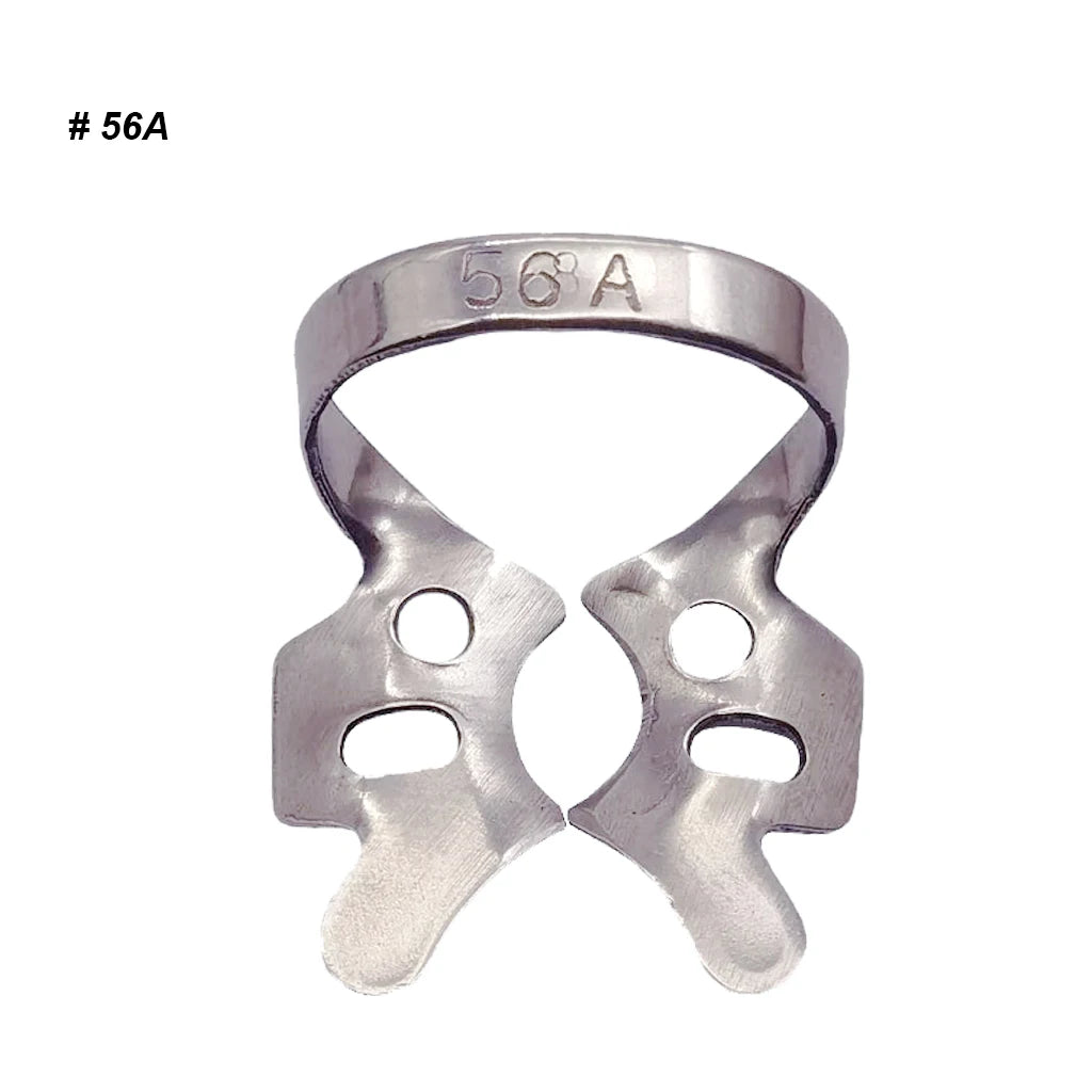 1Pc Dental Rubber Dam Clamps Endodontic Restorative Barrier Clips Stainless Steel Frame Holder for Molar Teeth Dentist Material