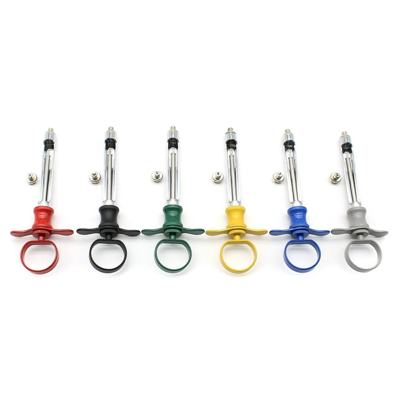 1pcs Dental Stainless Steel Syringe Anesthesia Aspirating Syringe Dentist Injector Tool Dentistry Surgical Instrument 6 colors