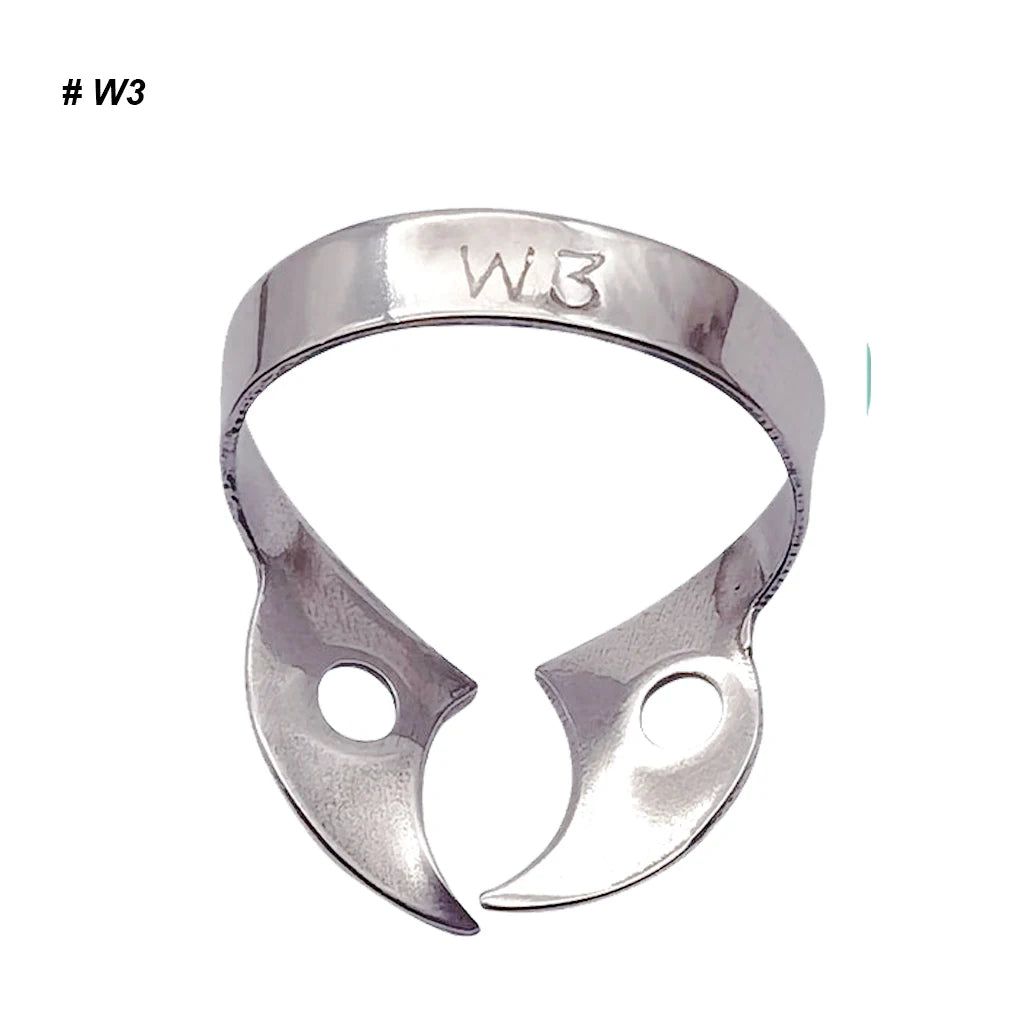 1Pc Dental Rubber Dam Clamps Endodontic Restorative Barrier Clips Stainless Steel Frame Holder for Molar Teeth Dentist Material