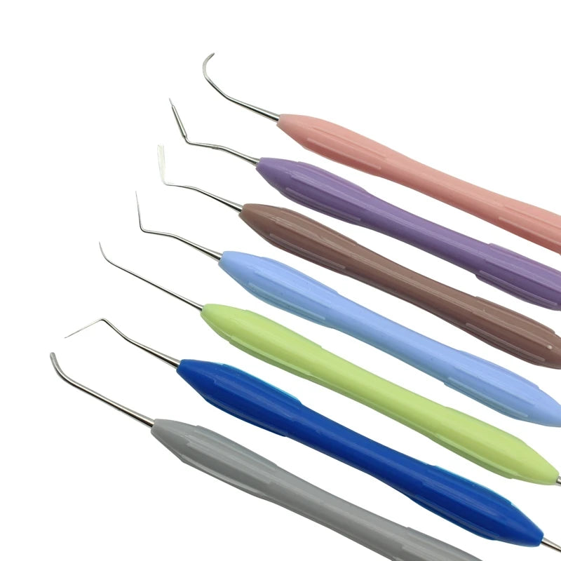 7pcs  Dental Composite Resin Filling Spatula Aesthetic Restoration Set Resin Filler Set Dental Tool Restoration Spatula Tool