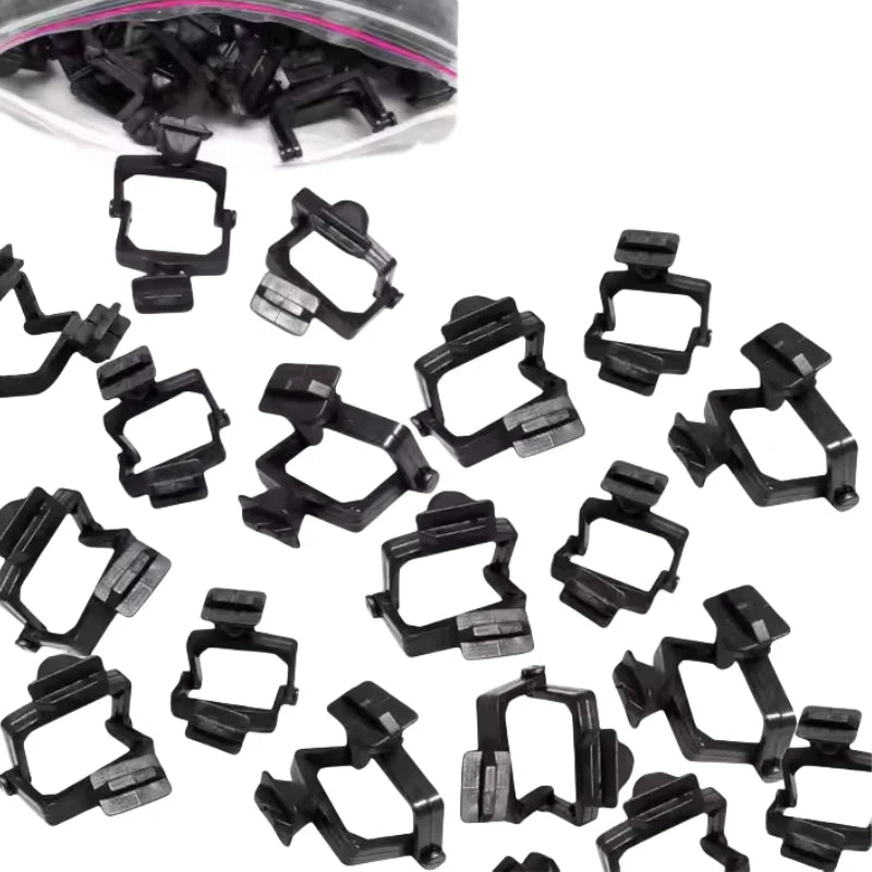 100pcs Dental Articulator Plastic Disposable Articulator Nylon Jaw Frame Black High and Low Neck Mouth Holder Dental Lab Tools