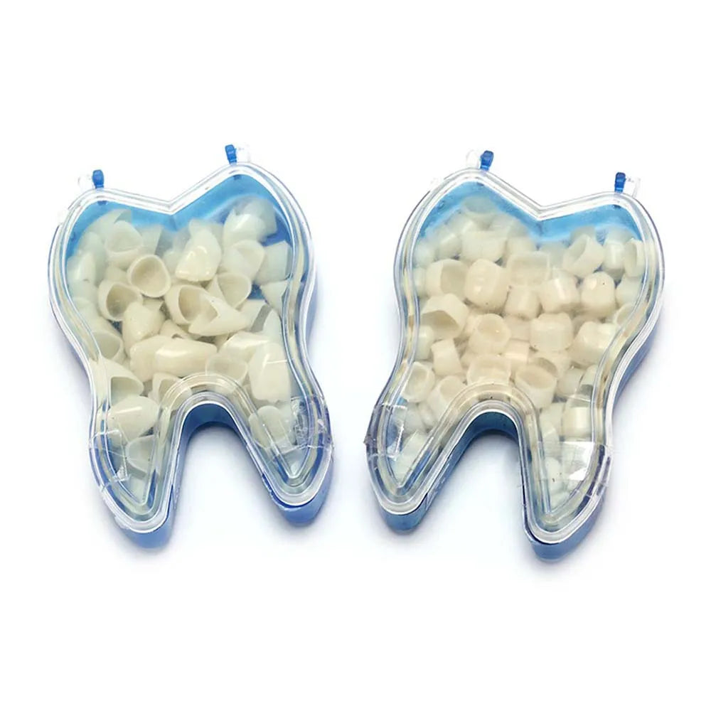 50Pcs Dentistry Dental Temporary Crown Anteriors Posterior Resin Teeth Braces Fake Teeth Material Tooth Whitening Tools
